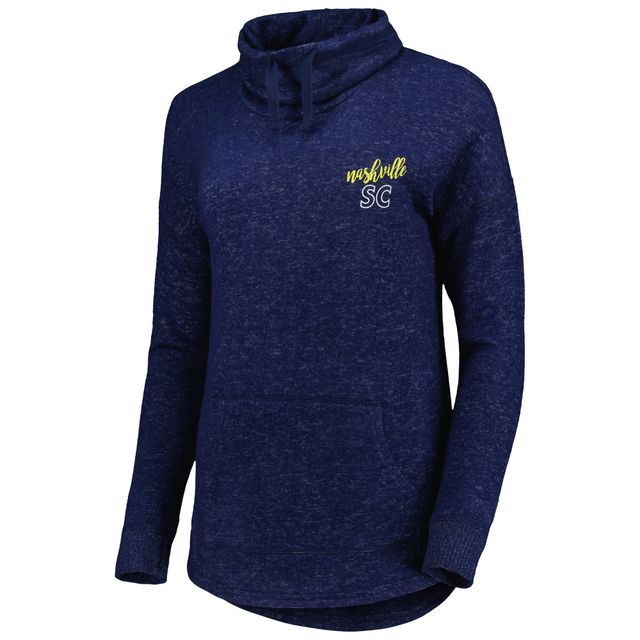 Sweat-shirt à enfiler tri-mélange Nashville SC Cuddle pour femme bleu marine chiné