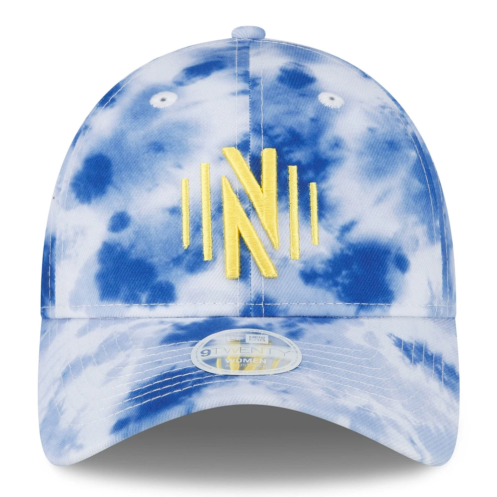 Women's New Era Navy Nashville SC Tie-Dye 9TWENTY Adjustable Hat