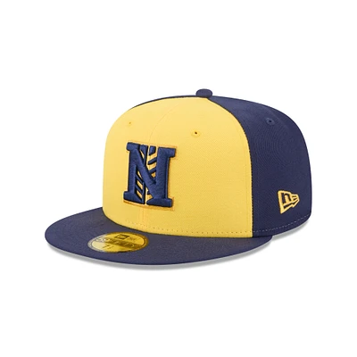 Casquette ajustée 59FIFTY pour homme New Era Gold Nashville Sounds Theme Nights