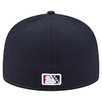 Men's New Era  White/Black Nashville Sounds Authentic Collection 59FIFTY Fitted Hat