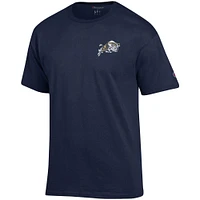 Men's Champion Navy Midshipmen Stack 2-Hit T-Shirt