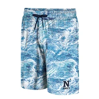 Men's Colosseum Blue Navy Midshipmen Realtree Aspect Ohana Swim Shorts