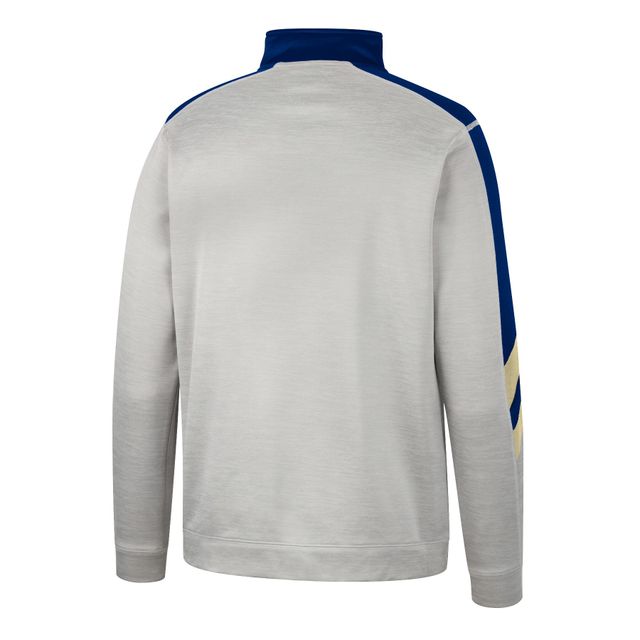 Veste Colosseum Grey/Navy Navy Midshipmen Bushwood Fleece Quarter-Zip pour homme