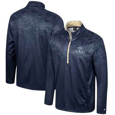 Colosseum Navy Midshipmen The Machine Veste à demi-fermeture éclair pour homme
