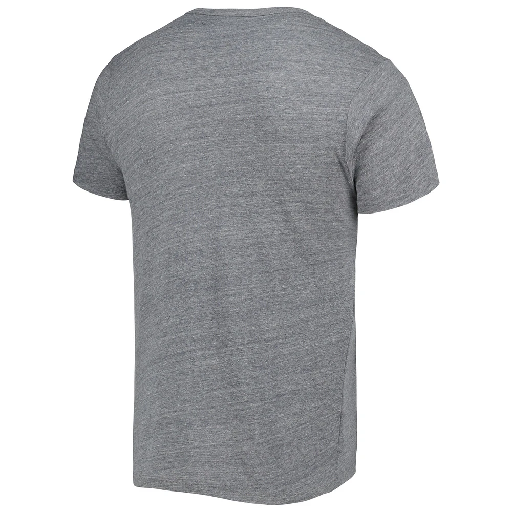 Men's League Collegiate Wear Heather Navy Midshipmen 1965 Arch Victory Falls Tri-Blend T-Shirt