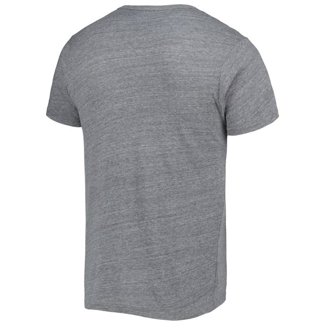 T-shirt à trois mélanges pour hommes League Collegiate Wear Heather Grey Navy Midshipmen Local Victory Falls