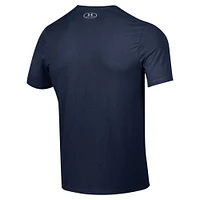 Men's Under Armour Navy Midshipmen 2024 Sideline Football Performance T-Shirt