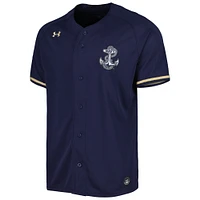 Men's Under Armour Navy Midshipmen Replica Baseball Jersey