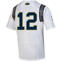 Men's Under Armour  White Navy Midshipmen 2023 Aer Lingus College Football Classic Replica Jersey