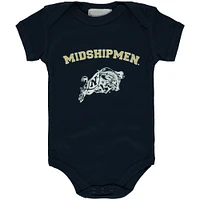 Newborn & Infant Navy Midshipmen Arch Logo Bodysuit