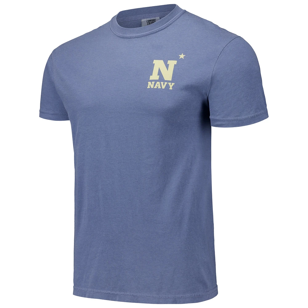 Unisex Navy Midshipmen Hyper Local Anchor Stamp T-Shirt