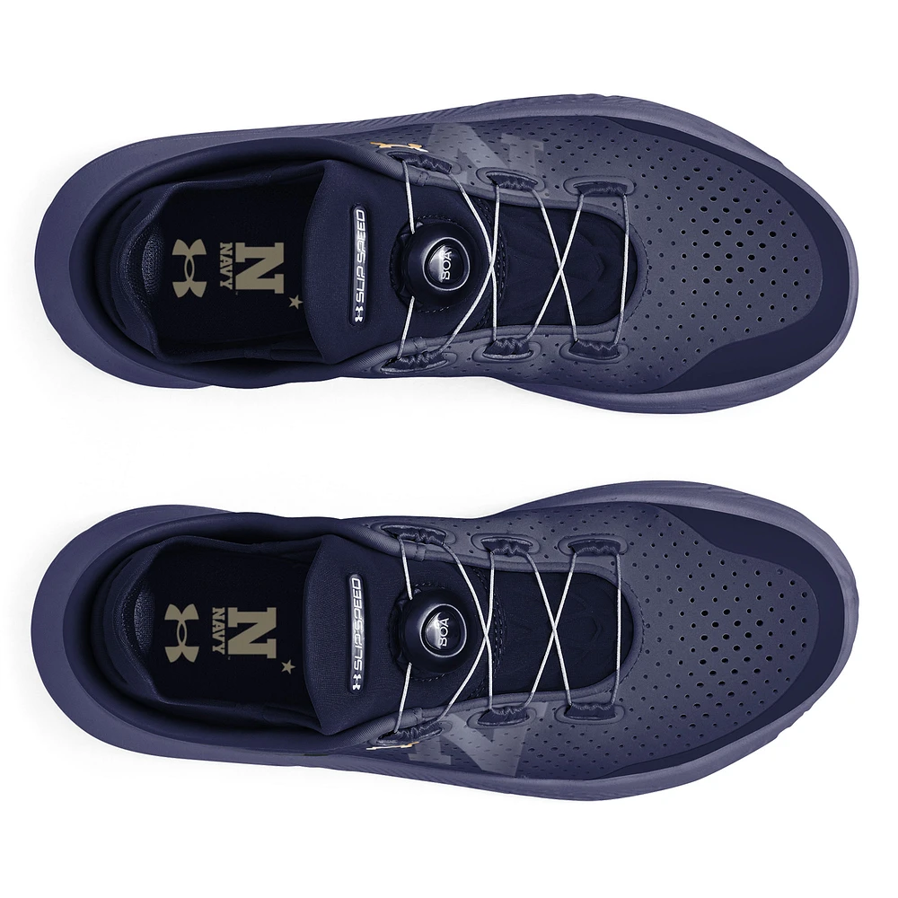Unisex Under Armour Navy Midshipmen SlipSpeed Running Shoes