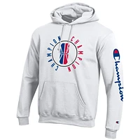 Unisex Champion White NBA 2K League In-Game Logo Powerblend Pullover Hoodie