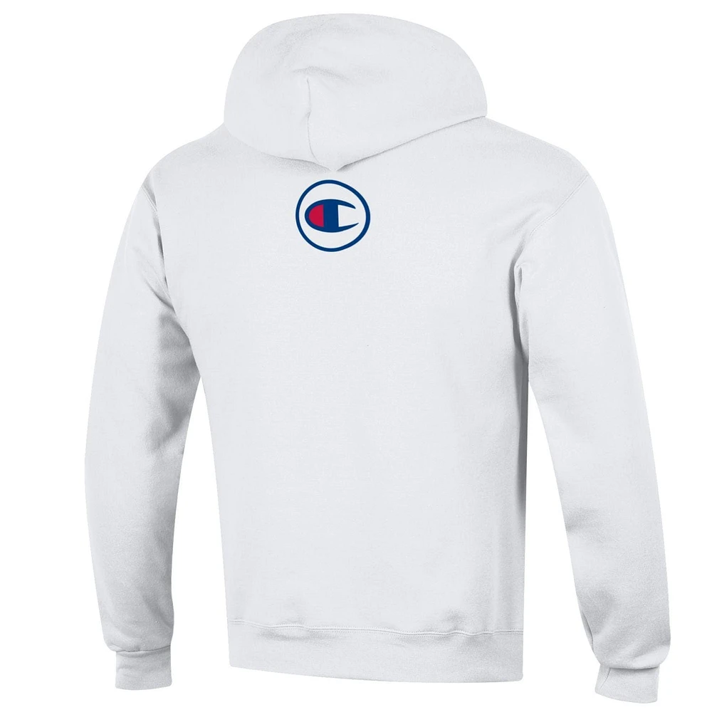 Unisex Champion White NBA 2K League In-Game Logo Powerblend Pullover Hoodie