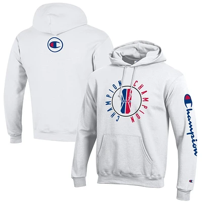 Unisex Champion White NBA 2K League In-Game Logo Powerblend Pullover Hoodie