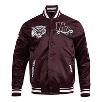 Men's Pro Standard  Wine All Star x HBCU Classic Full-Snap Satin Jacket