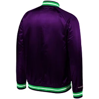 Men's Mitchell & Ness Purple 1995 NBA All-Star Game Lightweight Satin Full-Snap Jacket