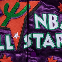 Men's Mitchell & Ness Purple 1995 NBA All-Star Game Lightweight Satin Full-Snap Jacket