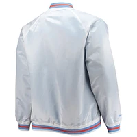 Men's Mitchell & Ness White Big Tall 1997 NBA All-Star Game Hardwood Classics Satin Full-Snap Jacket