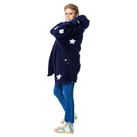 Unisex  Navy 2025 NBA All-Star Game Lounger Open-Front Hoodie