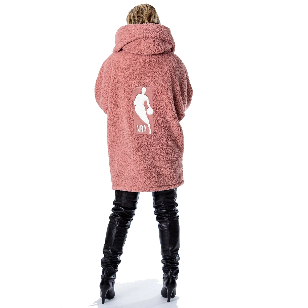 la meilleure Chaise longue unisexe au monde par Jill Martin surdimensionnée à boutons sur le devant rose de NBA pour sensibilisation cancer du sein