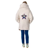 Unisex  White 2025 NBA All-Star Game Lounger Open-Front Hoodie
