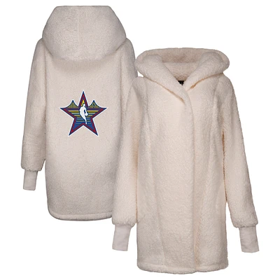 Unisex  White 2025 NBA All-Star Game Lounger Open-Front Hoodie
