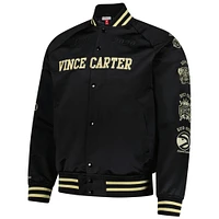 Men's Mitchell & Ness Vince Carter Black 2024 Basketball Hall of Fame Full-Snap Satin Jacket