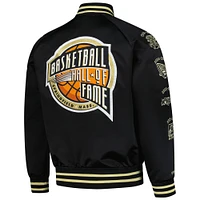 Men's Mitchell & Ness Vince Carter Black 2024 Basketball Hall of Fame Full-Snap Satin Jacket