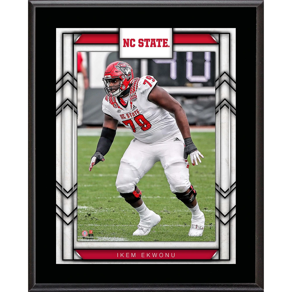 Ikem Ekwonu NC State Wolfpack 10.5" x 13" Sublimated Player Plaque