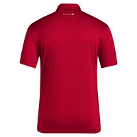 Men's adidas Red NC State Wolfpack 2024 Coaches AEROREADY Polo