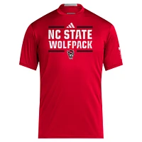 Men's adidas Red NC State Wolfpack 2024 Sideline AEROREADY T-Shirt