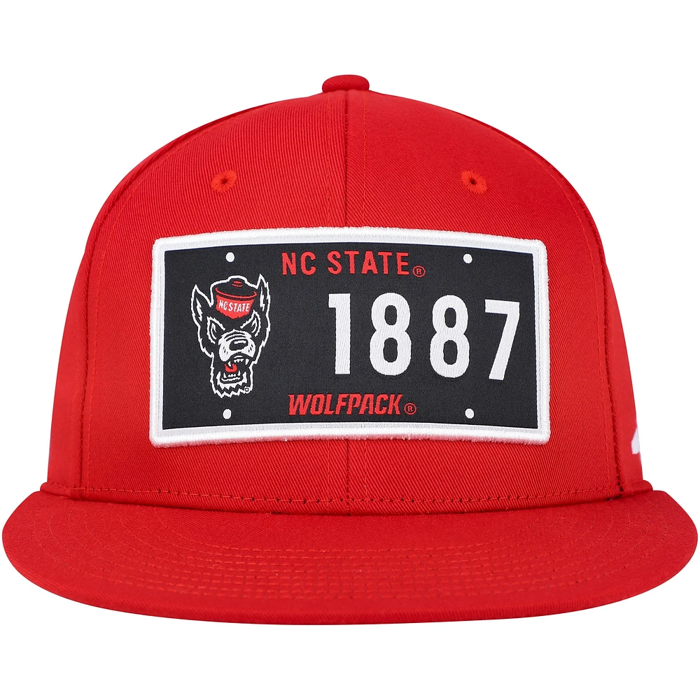 Men's adidas  Red NC State Wolfpack Established Snapback Hat