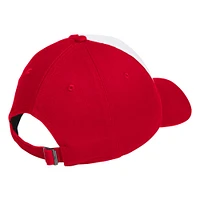 Men's adidas White/Red NC State Wolfpack Slouch Adjustable Hat