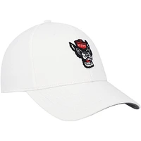 Men's adidas White NC State Wolfpack 2021 Sideline Coaches Flex Hat