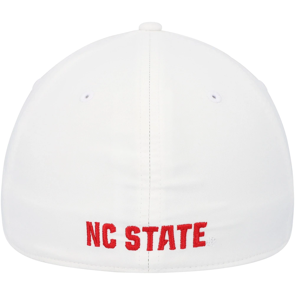 Men's adidas White NC State Wolfpack 2021 Sideline Coaches Flex Hat