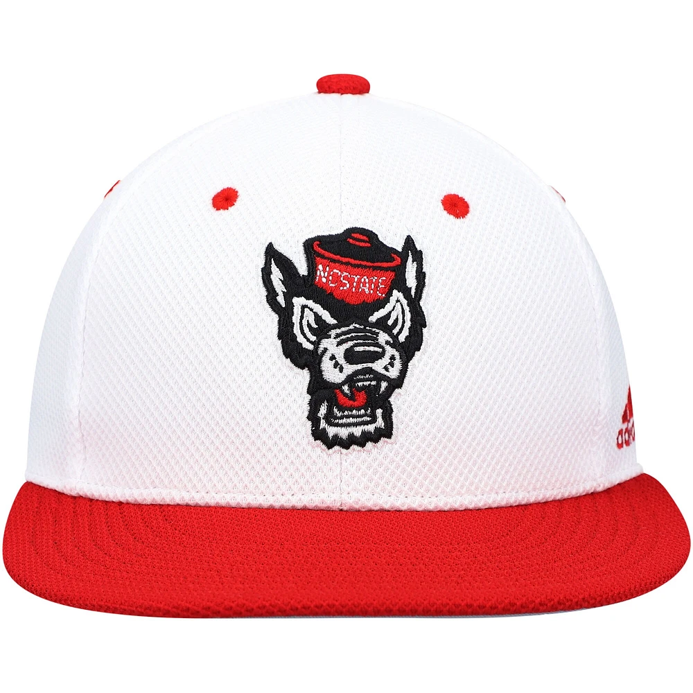 Men's adidas NC State Wolfpack On-Field Baseball Fitted Hat