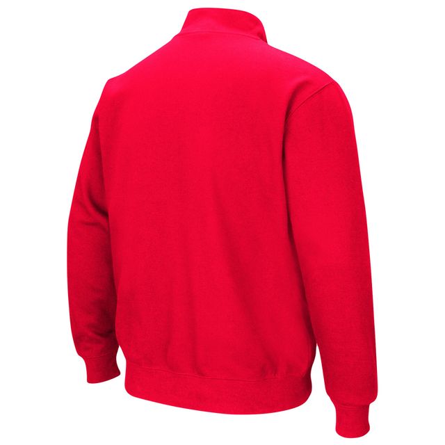Sweat Colosseum Red NC State Wolfpack Tortugas pour homme avec fermeture éclair sur le quart