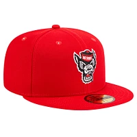 Men's New Era Red NC State Wolfpack 59FIFTY Fitted Hat