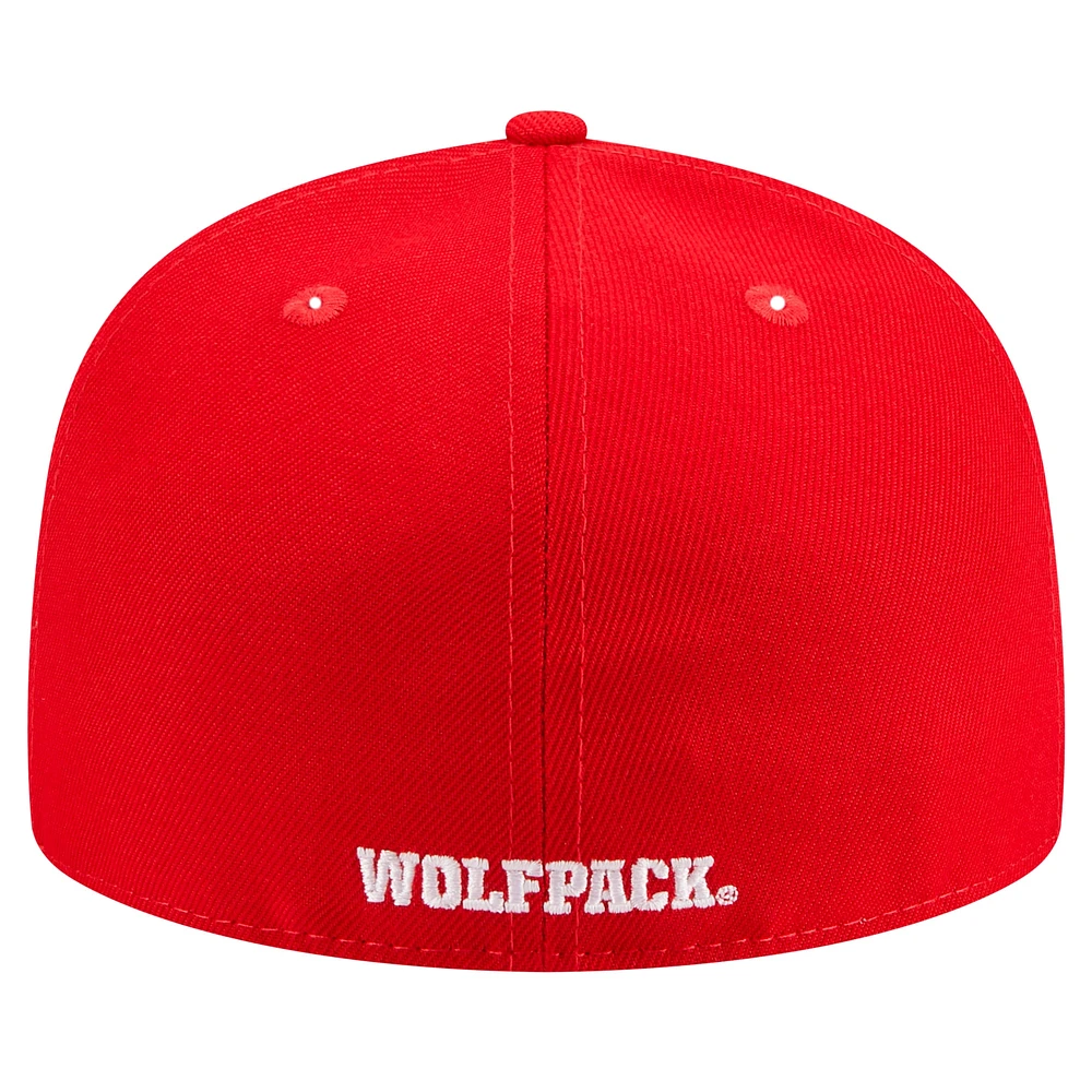 Men's New Era Red NC State Wolfpack 59FIFTY Fitted Hat