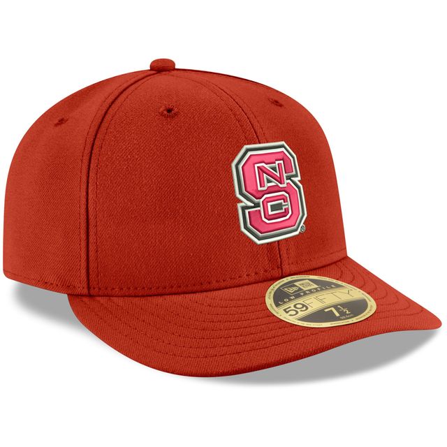 Casquette ajustée rouge NC State Wolfpack Basic Low Profile 59FIFTY New Era pour homme