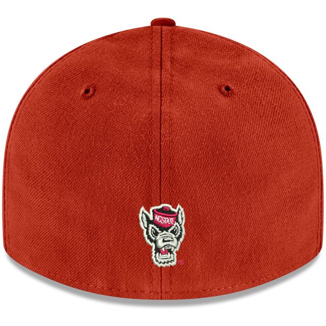 Casquette ajustée rouge NC State Wolfpack Basic Low Profile 59FIFTY New Era pour homme