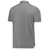Men's Peter Millar Black NC State Wolfpack Jubilee Striped Performance Jersey Polo
