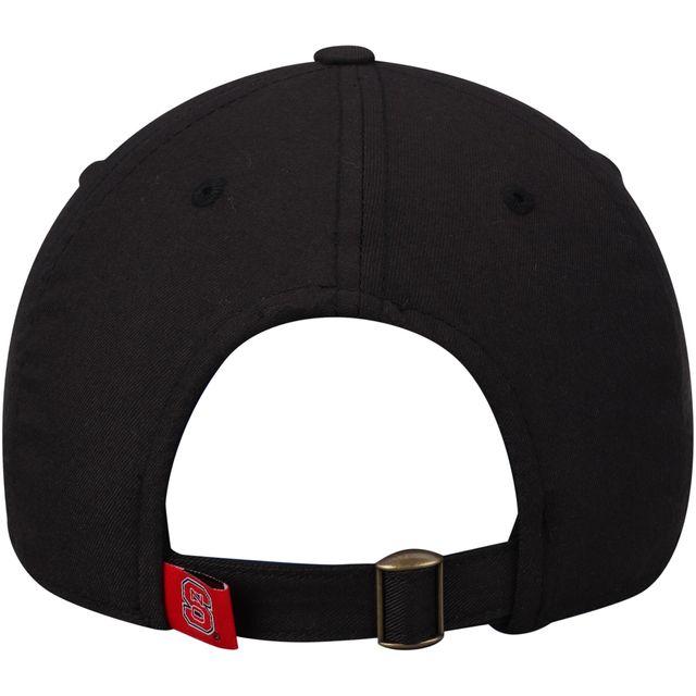 Casquette ajustable noire NC State Wolfpack avec logo principal pour hommes Top of the World