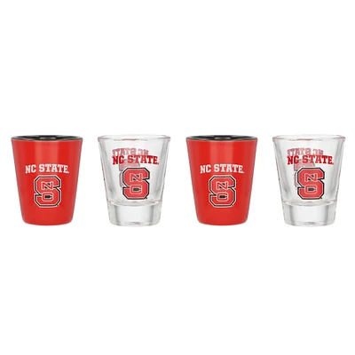 Ensemble de quatre verres à shot NC State Wolfpack