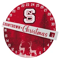 Pegasus NC State Wolfpack Countdown to Christmas Wall Sign