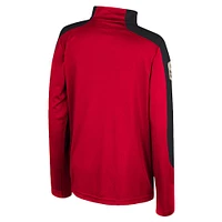 Youth Colosseum  Red NC State Wolfpack OHT Military Appreciation Cyclone Quarter-Zip Windshirt