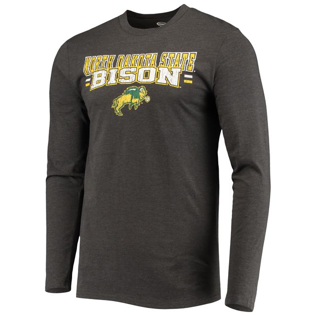 Concepts Sport Vert/Anthracite chiné NDSU Bison Meter T-shirt à manches longues et pantalon Ensemble de nuit