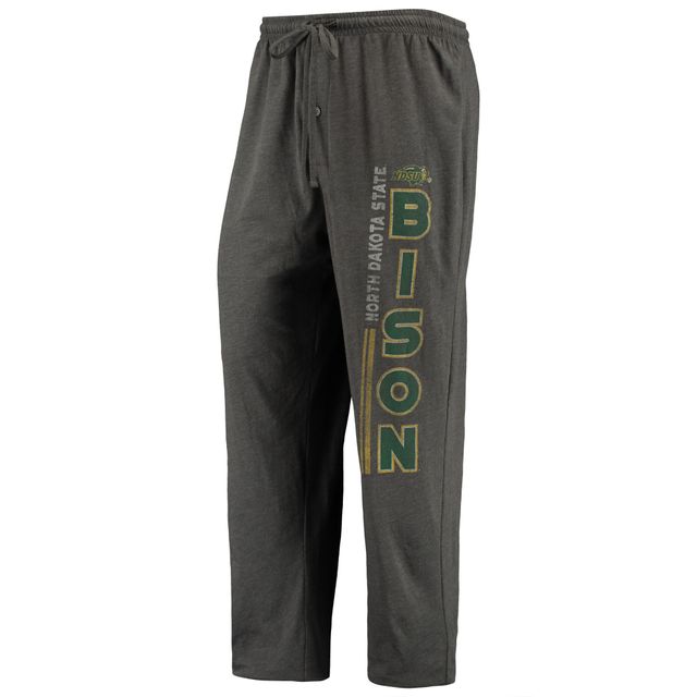 Concepts Sport T-shirt et pantalon NDSU Bison Meter anthracite chiné/vert pour homme