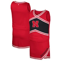 Girls Youth Colosseum Scarlet Nebraska Huskers Cheerleader Top & Skirt Set